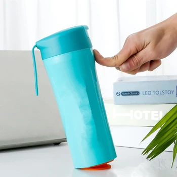 

30pcs/lot 500ml Magic Tumbler Coffee Mug Sucker Tea Cup 17oz Plastic With Sucking Disc 2 Walls Vacuum Spill Free Drinkware