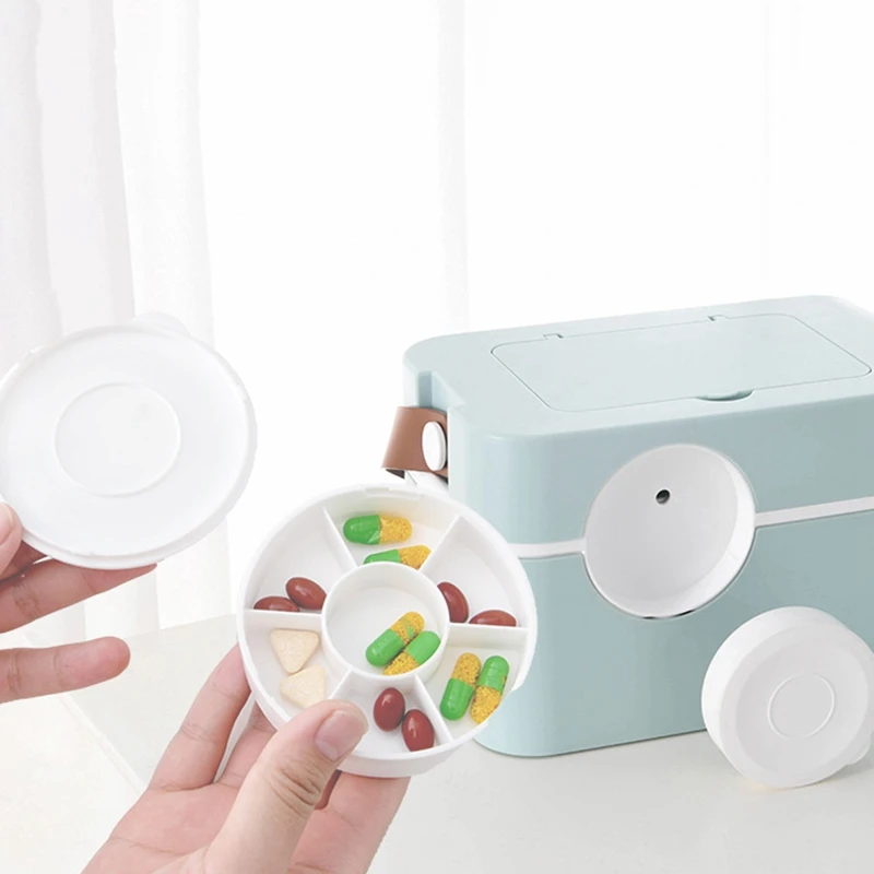  Multi-Layer First Aid Kit Storage Organizer Medicine Box Portable Medical Kits PP Plastic Drawer Dr