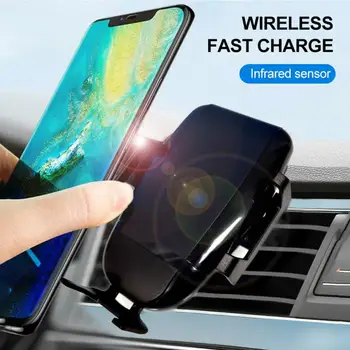 

15W Automatic Clamping Fast Wireless Car Charger For iPhone 11 XS X XR 8 Samsung S20 S10 S8 Air Vent Mount Car Phone Holder
