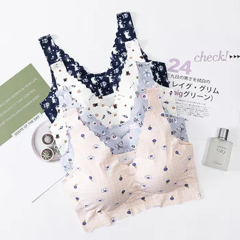 

Spring and Summer Hot Selling Smooth Skin Wrap-around Cool Breathable Tube Top Comfortable Sleep Bra Viscose Seemless Solid Unde