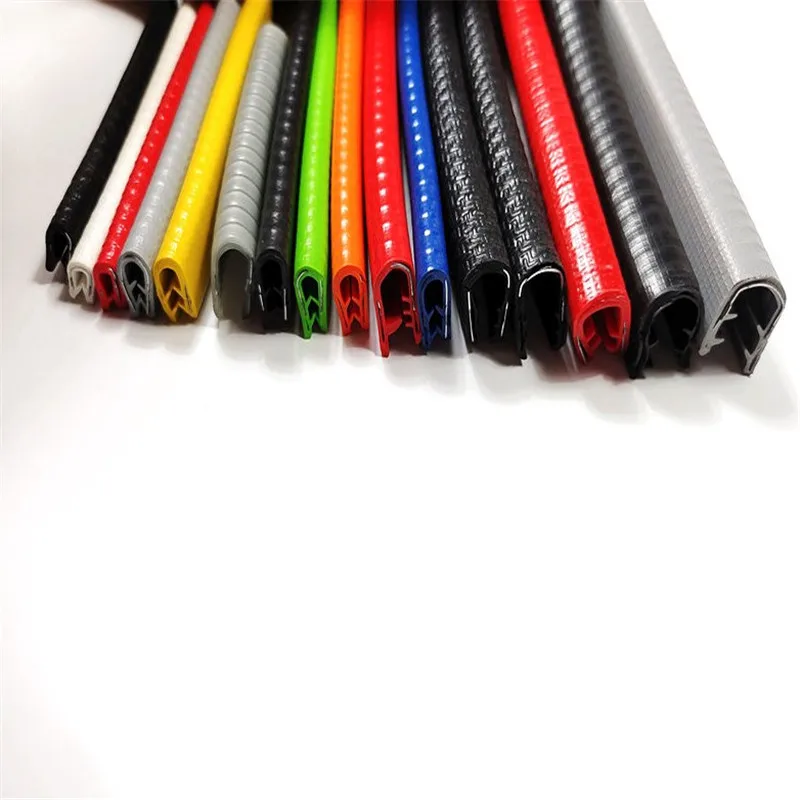 Sealing Strip Length 2M Clmap Thickness 0.3-25mm Panel U Shape Rubber Sealing Strip Edge Rubber Protection Strip Metal Plate Edge