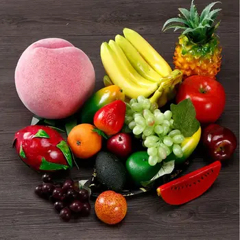 

Artificial Plastic Apple Fake Fruit Home Decoration Crafts Food Photography Prop