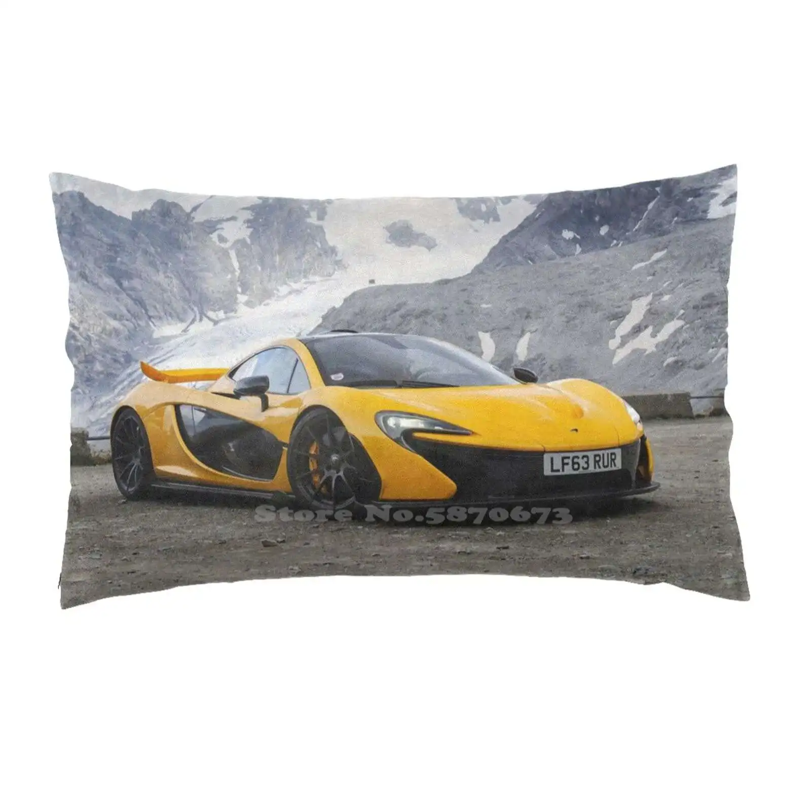 Mclaren P1 Federa Per Cuscino Da Letto Alla Moda Mclaren P1 Supercar British Hypercar Hybrid