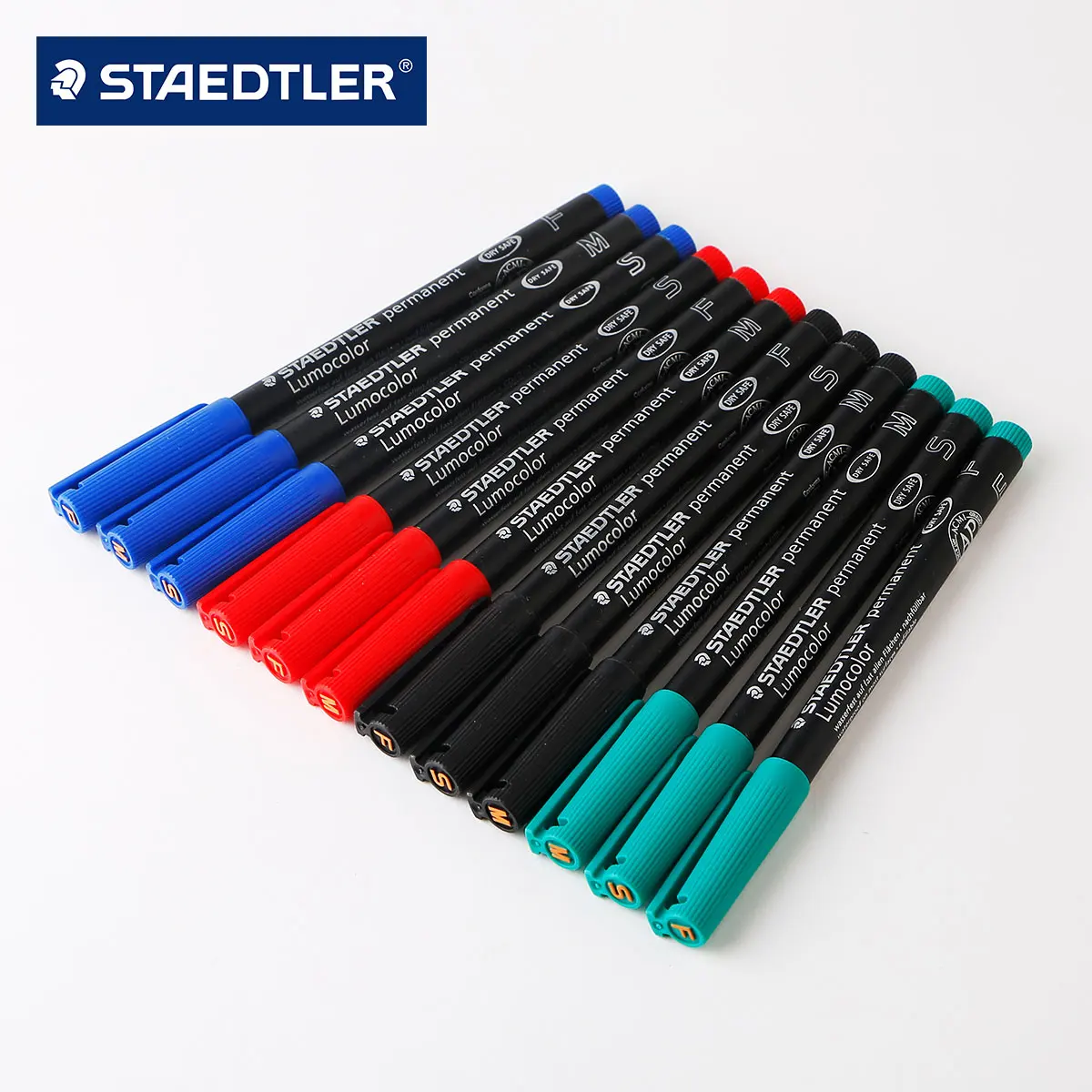Staedtler-313/317/318 Lumocolor 영구 마커, S M F 펠트 팁, 방수 필기구, CD 그래피티 금속 유리 사무용품