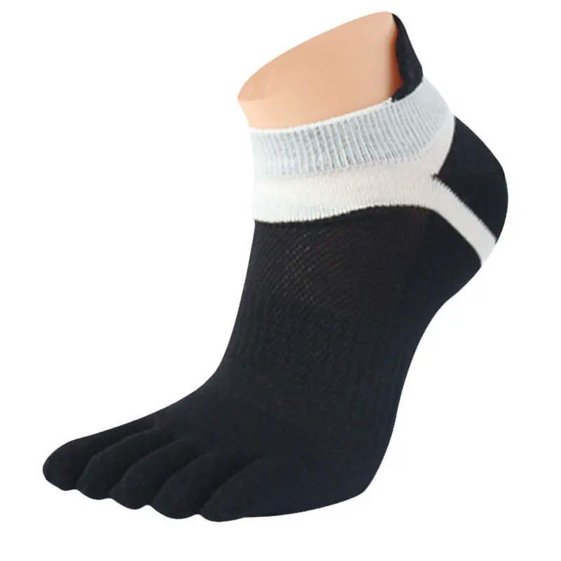 Мужские носки 1 пара Мужская сетка Meias спортивные беговые пять пальцев носки хлопчатобумажные Твердые носки горячая Распродажа компрессионные носки одежда 9727