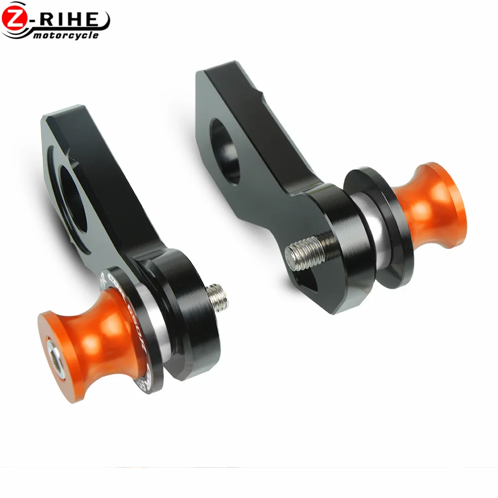 silver-orange Аксессуары для мотоциклов cnc алюминиевые хлопковые катушки заднего колеса подставка для оси набор крючков для Honda CBR650R CBR 650R - Цвет: silver-orange
