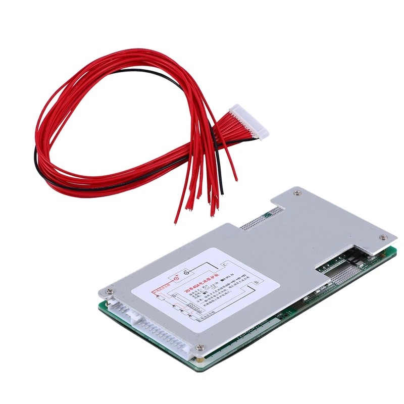 

Плата защиты аккумулятора LiFePo4 20S, 60 в, 45 А, печатная плата BMS с балансировкой для мотоцикла, электровелосипеда, скутера