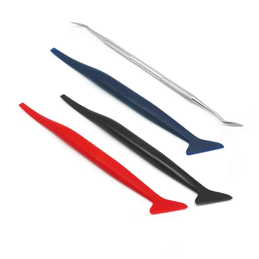

4 Kind Car Vinyl Wrap Tool Micro Squeegee Set Different Type for Auto Window Tinting Tool Vehicle Car Wrapping Sticker Tint Film