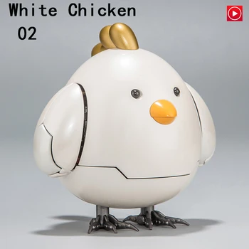 

Overload Chicken White Weapon Fighting Chicken Pilot Superman Batman Ultraman Metal Alloy Egg limited Edition Robot FanMade toys