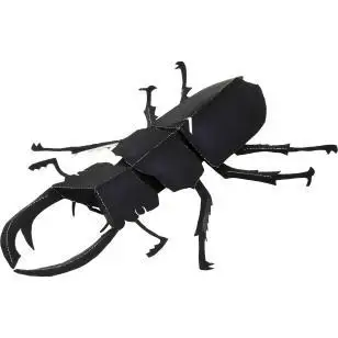 Япония Большой Жук Бумажная модель 3D ручной работы DIY Бумага для детского сада складной студенческий рабочий бумажный складной для родителей и детей DIY
