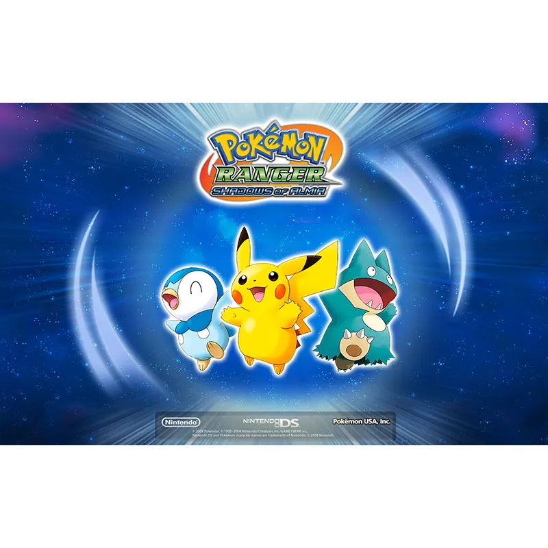 Takara Tomy Pokemon Playmat Ranger Shadows of Almia Piplup Munchlax коврик настольная карточная игра для мыши