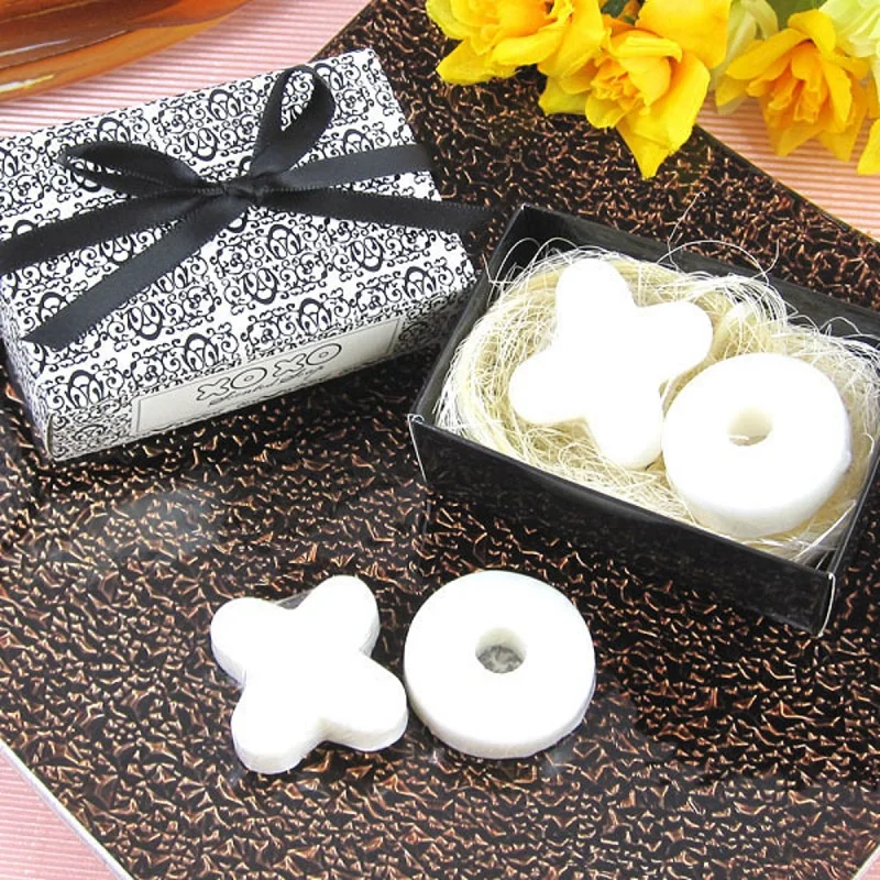 100 pieces XO Scented Soap Wedding Favors& Gifts for Guests Event& Party Supplies holiday gifts