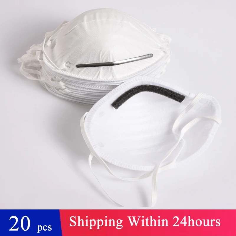 

Fast Shiping 20 pcs KN95 Face Mask Dustproof Anti-fog and Anti Infection Mask 95% Filtration N95 Masks Features As KF94 FFP1
