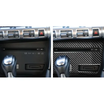 

Carbon Fiber Strip CD Panel Decorative Cover Trim B For Nissan GTR R35 2008-2016 High Quality Car Interior Stickers