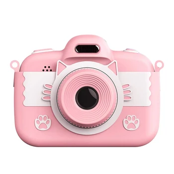 

Kids Digital Camera Children Selfie Cartoon Video Recorder Camcorder 3 inch Press Screen 18.0MP with 16G TF Card Gifts for Girls