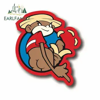 

EARLFAMILY 13cm x 11.5cm For Super Troopers Johnny Chimpo Car Stickers Personality Creative Anime Decals Suitable For GTR