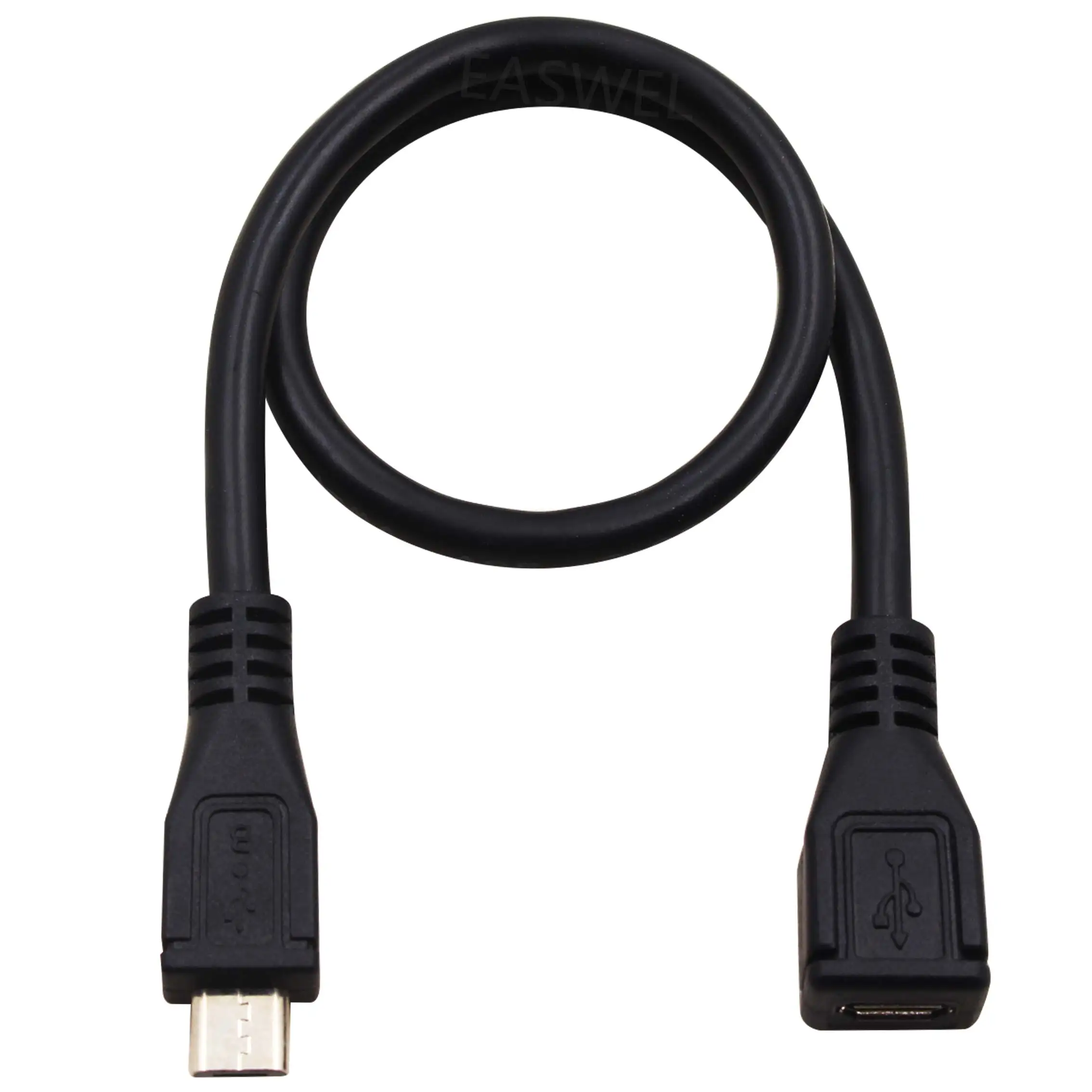 50 шт. Micro USB Male-5Pin Женский удлинитель для синхронизации данных зарядный Переходный кабель