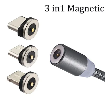 

Magnetic USB Cable Fast Charging USB Type C Cable Magnet Charger Data Charge Micro USB Cable Mobile Phone Cable USB Cord