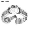 MEGIR Luxury Business Quartz Watch Men Brand Stainless Steel Chronograph Army Military Wrist Watch Clock Relogio Masculino Male ► Photo 2/6