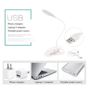 

USB Led Table Lamp Reading Book Light LED Desk Lamp Clip Study Lamp for Children Bureaulamp Lampara De Mesa Luminaria De Mesa