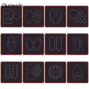 

Chzimade Scrapbook Embossing Wooden Die Cutting Leather Mold For DIY Art Crafts Fabric Aceessory Earring Jewelry Making Home