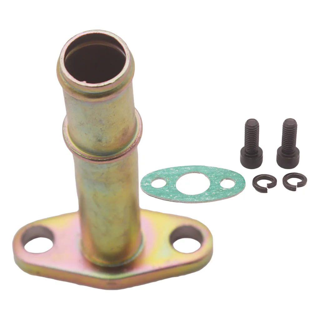 Heavy Duty CNC 38mm Turbo Oil Return Flange Pipe For Barb Ball Bearing GT25R