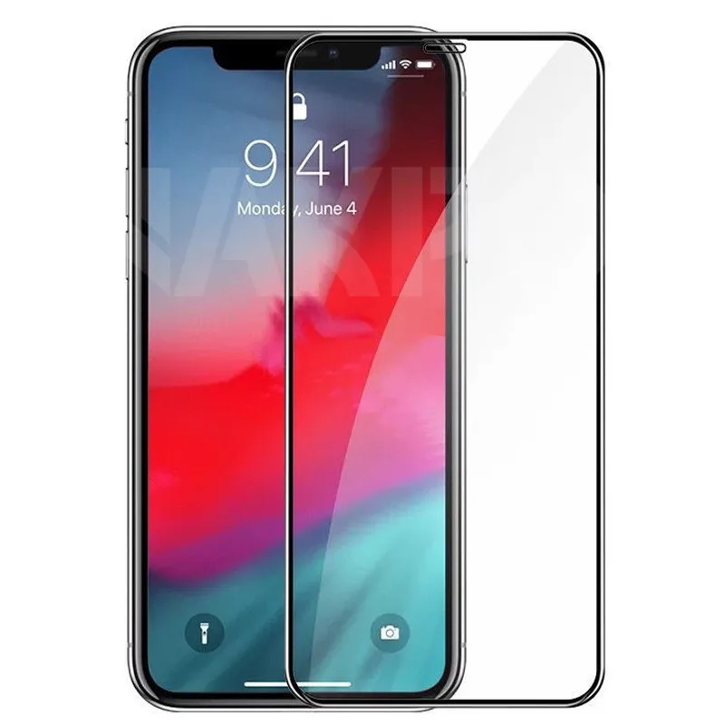 9D Full Cover Tempered Glass For iPhone X XR 11 Pro XS Max Screen Protector iPhone 8 7 6 6S Plus SE 2020 Protection Glass Film