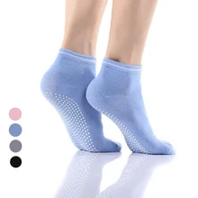 Женские носки для йоги, быстросохнущие, противоскользящие, силиконовые, для спортзала, носки для пилатеса и балета, для фитнеса, спорта, дышащие хлопковые носки, эластичные