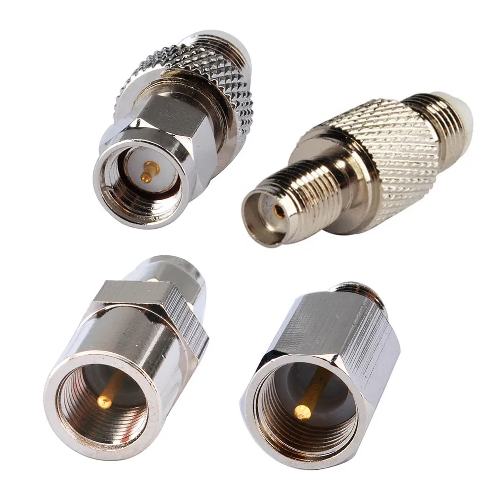 Superbat 4pcs DAB Car Radio Aerial Adapter Kit FME to SMA Connector 4 Types for Beat 400 485 Vehicle Antenna Connectors