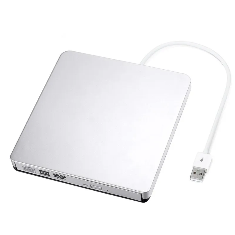 YiYaYo USB 2,0 DVD привод CD rom плеер DVD RW горелка Писатель DVD ram оптический привод для ноутбука Apple Macbook hp компьютер Windows - Цвет: Tray Type
