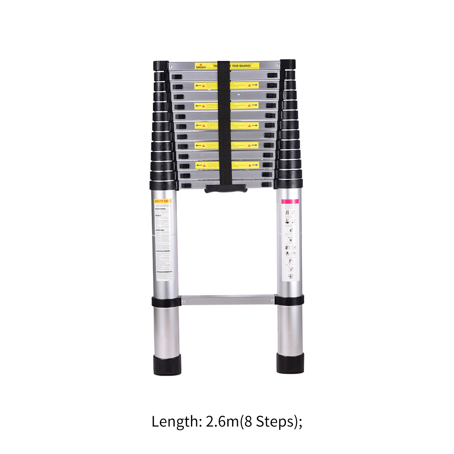 Складная складная алюминиевая лестница 2 м 330 фунта| |