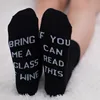 21 Styles humor words printed socks If You can read this Bring Me a Glass of Wine Cotton casual socks unisex socks free shipping ► Photo 1/6
