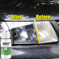 HGKJ-accesorios para coche, limpiador para ventanas de automóviles, agente de reparación de faros, lámpara de reparación de faros blancos brillantes, 20ML