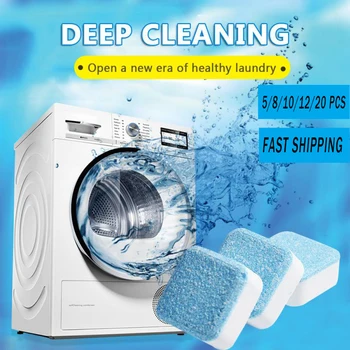 

20pcs Washing Machine Cleaner Household Cleaning Deep Cleaning Effervescent Tablet Washer Bathroom Home Cleaning Tool