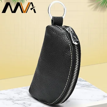 

MVA Genuien Leather Wallet Women's Purse For Man Card Wallets With Coin Pockets Slim Coin Purse Man Money Bags Women Wallets 56