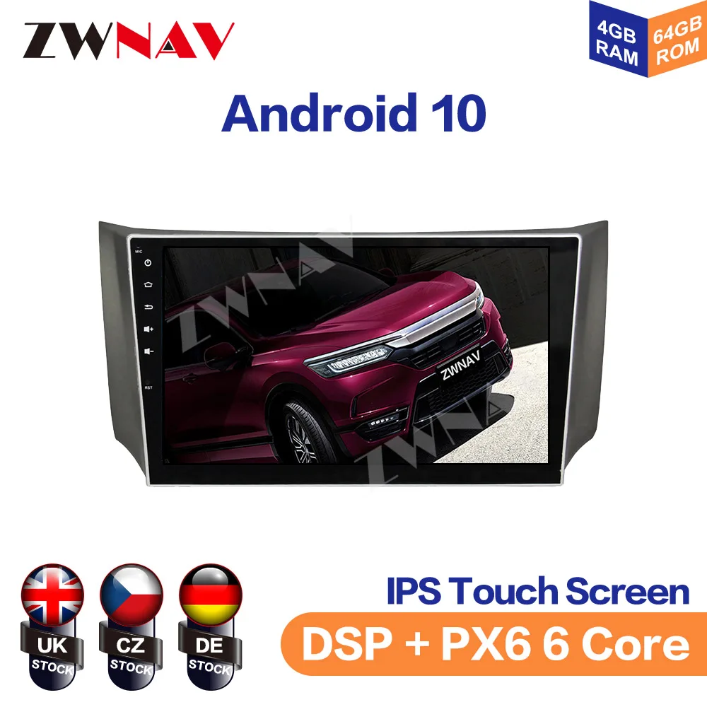 

ZWNAV Android 10 GPS navigation Car DVD Player For Nissan Slyphy 2012-2015 multimedia radio recorder 2 DIN 4GB+64GB