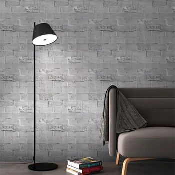 

1M/3M/6M Peel and Stick Faux Brick Pattern Wallpaper Grey Vinyl Self Adhesive WallPaper Design for Livingroom Bedroom Home Decor