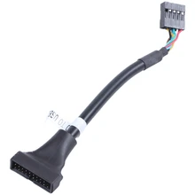 Розничная ; черный USB 2,0 9 контактный разъем для USB 3,0 20 контактный разъем кабель разъем адаптера