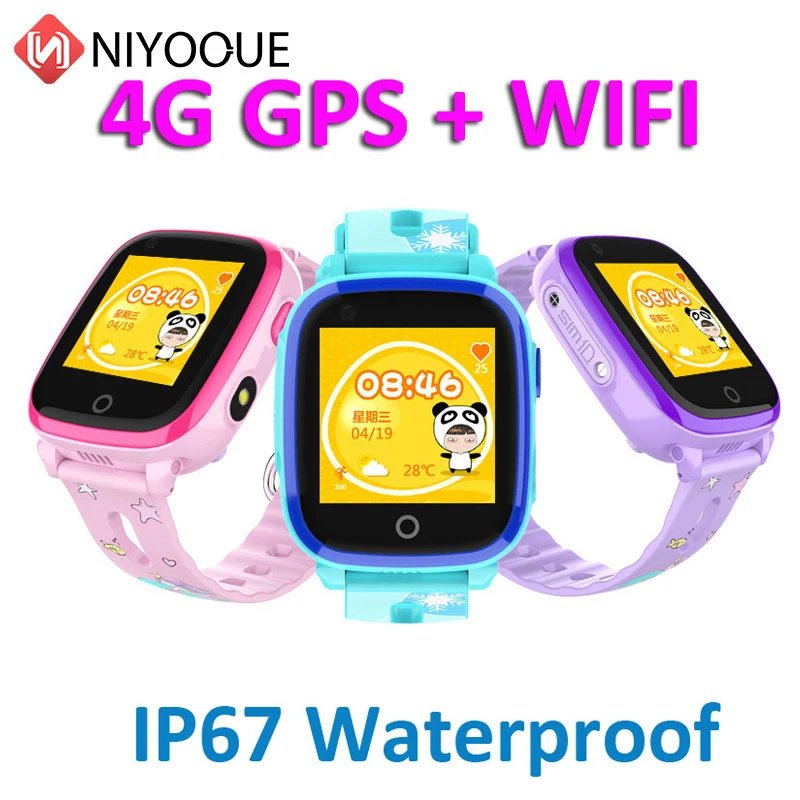 DF33 4G gps wifi Детские Смарт-часы настоящий водонепроницаемый Сенсорный Экран детские часы Поддержка sim-карты SOS Вызов детские наручные часы