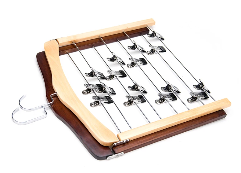 Wood Multi-Functional Pants Hanger Rack Perchas Para Pantalones Towel Scarf Hanger Closet Wardrobe Organizer Space Saving Hanger