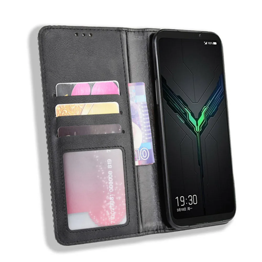 For Xiaomi Black Shark 2 Case Luxury Flip PU Leather Wallet Magnetic Adsorption Case For Xiaomi Black Shark 2 Pro Phone Bags xiaomi leather case glass