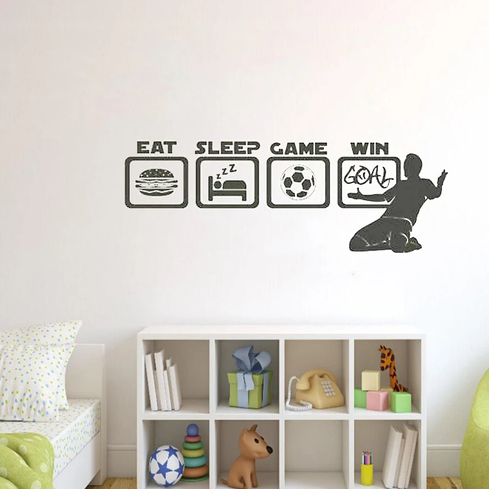 WANDTATTOO SPIELER геймера-&quot &quot Eat Sleep игра-татуировки Aufkleber наклейки на стену Art винил