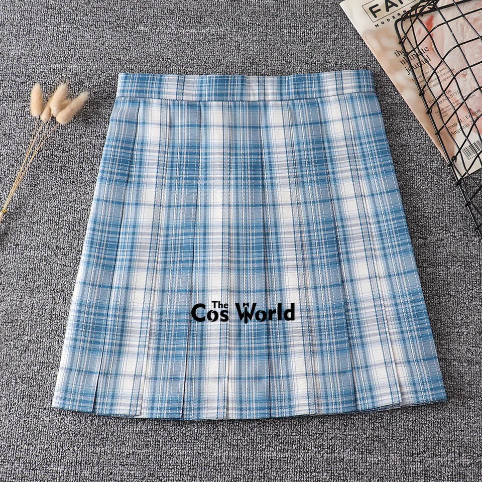 Amazon Women's Blue Plaid Skirt Liaiqing Women Girls Short