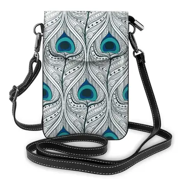 

Peacock Feathers Seamless Fashion Card Holder Wallet 2020 New Female Wallets Women Zipper Strap Coin Purse