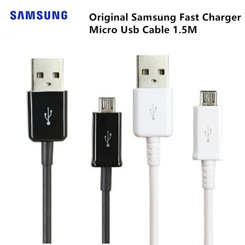 Оригинальный кабель micro usb Samsung для передачи данных 1 5 м SAMSUNG Galaxy S6 S7 Edge Note 4 J4 J6 J5 A3 A5