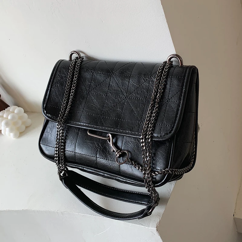 

Fashion large capacity high-end foreign shoulder bag 2019 Korean version of the Messenger bag retro messenger bag