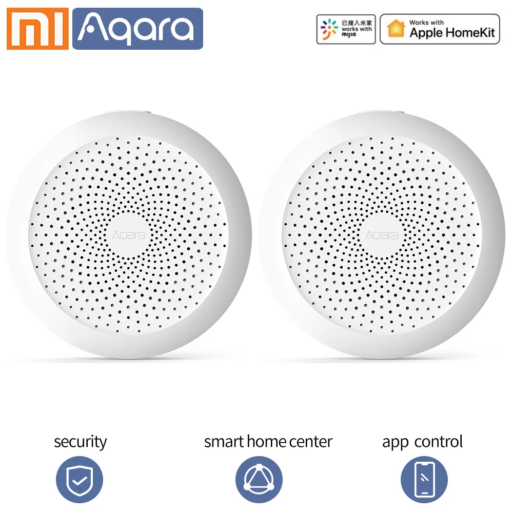 Aqara Gateway Xiaomi Gateway network centre Hub Smart home Mi home App WIFI Zigbee For Apple Homeki