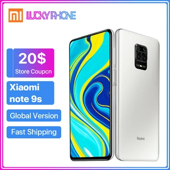 

Fast Shipping Global Version Xiaomi Redmi Note 9S 4G 64G Smartphone 48MP AI Quad Camera Snapdragon 720G Octa Core 5020mAh QC 3.0