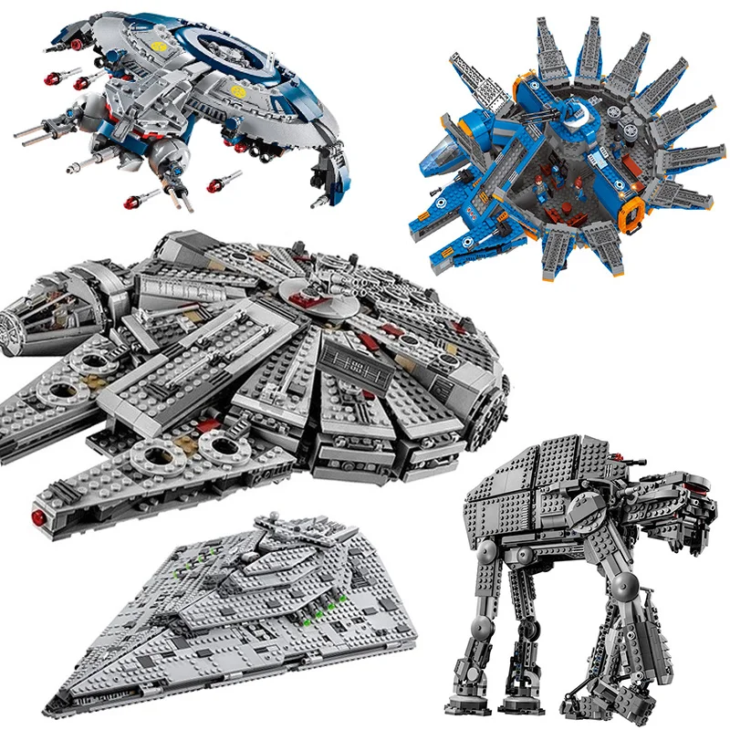 Модель сделай сам Звездный Millennium 75105 Falcon 81009 79211 Wars космический корабль