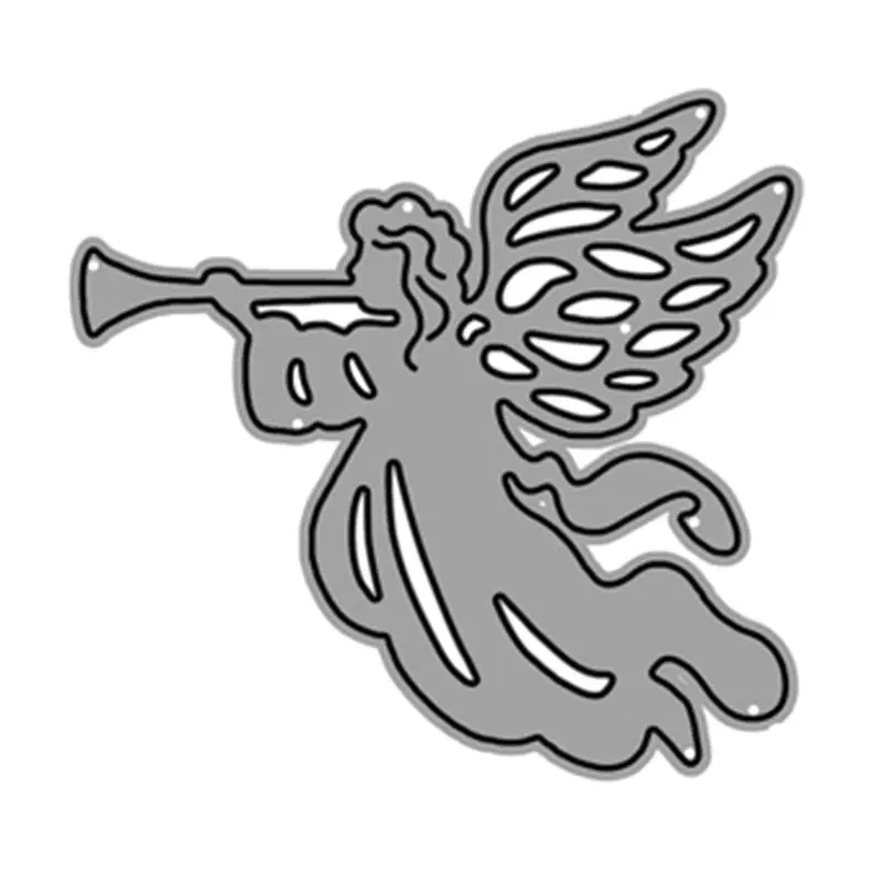 

Blow A Song Angel Metal Cutting Dies Stencil Scrapbooking DIY Album Stamp Paper